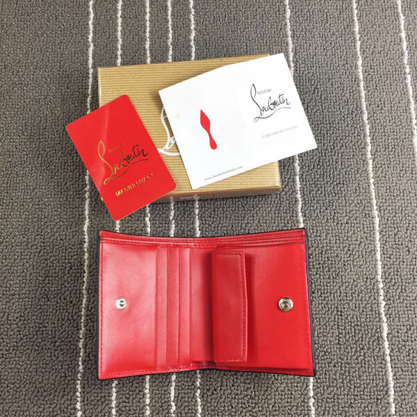 2016新作 クリスチャン ルブタン コピー Christian Louboutin セレブ愛用！Paros Wallet Platine/Multi Metal 紙袋付き